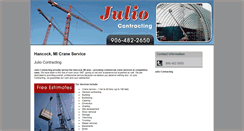 Desktop Screenshot of juliocontracting.com