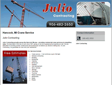 Tablet Screenshot of juliocontracting.com